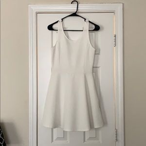White skater dress